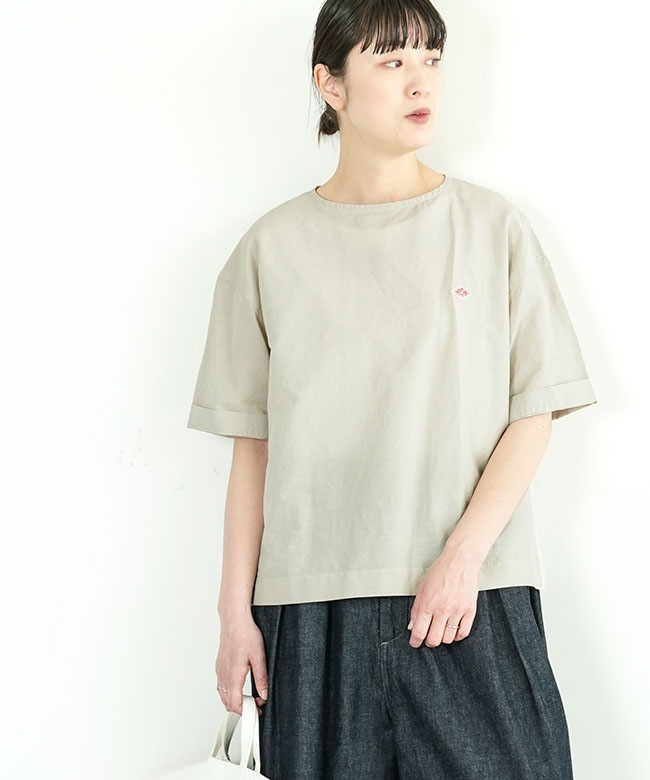 tシャツ LACE OFF- SHOULDER TOP レディース メンズ Aletta vita カットソー Tシャツ 重ね着風 ビスチェ風 無地 両V