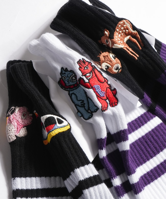 BRU NA BOINNE(ブルーナボイン) Skater Socks Amusement Rides