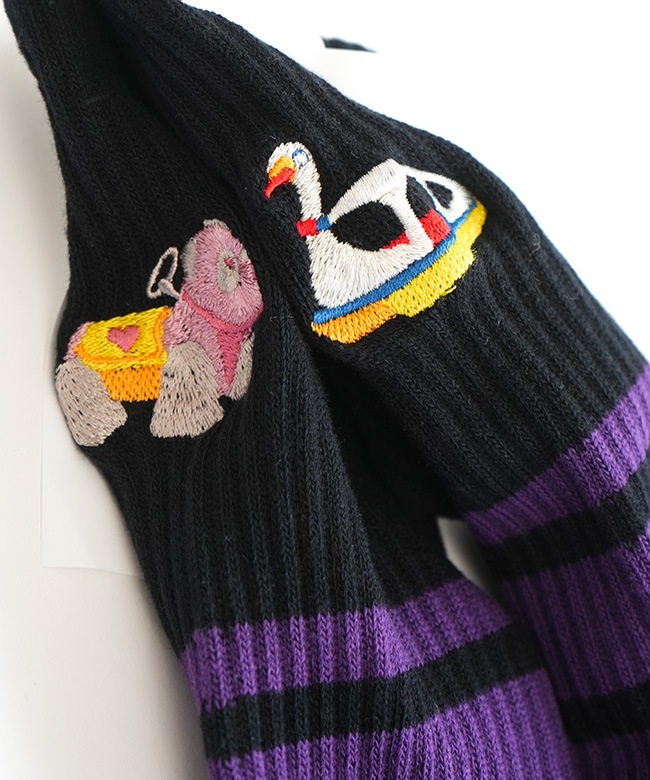 BRU NA BOINNE(ブルーナボイン) Skater Socks Amusement Rides