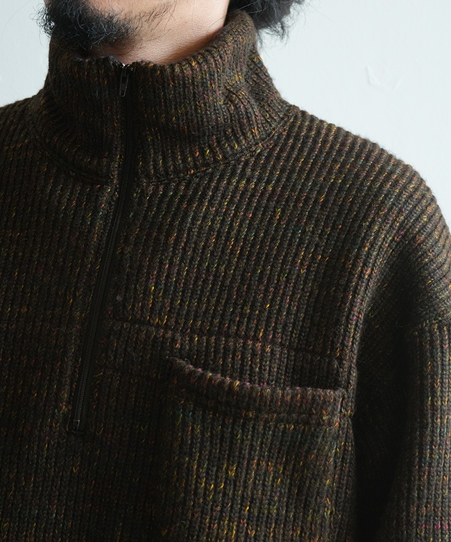 RV074]ENGINEERED GARMENTS(エンジニアド ガーメンツ) Zip Mock Neck