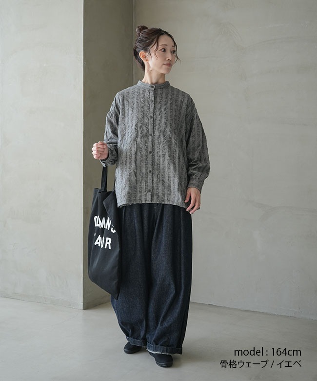 250604]ICHI(イチ) ドビーチェック起毛シャツ レディース トップス