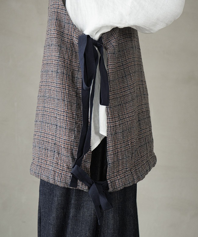 VC-2806]Veritecoeur(ヴェリテクール) グレンチェックリバーシブル