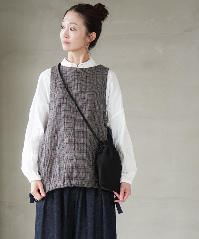 VC-2806]Veritecoeur(ヴェリテクール) グレンチェックリバーシブル