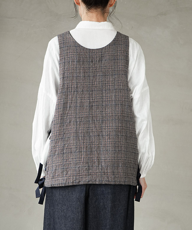 VC-2806]Veritecoeur(ヴェリテクール) グレンチェックリバーシブル