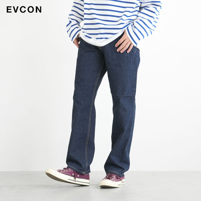 SALE 50%OFF】EVCON(エビコン)RELAX STRAIGHT DENIM PANTS(リラックス