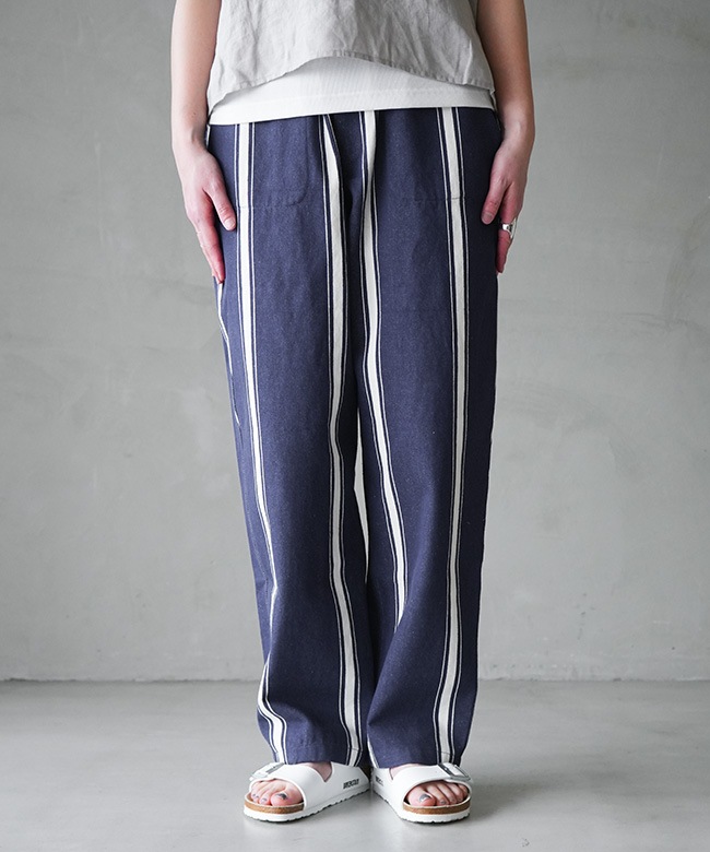 Yarmo(ヤーモ)BOROUGH TROUSERS Trade Tales Stripe ボロウ トラウザー