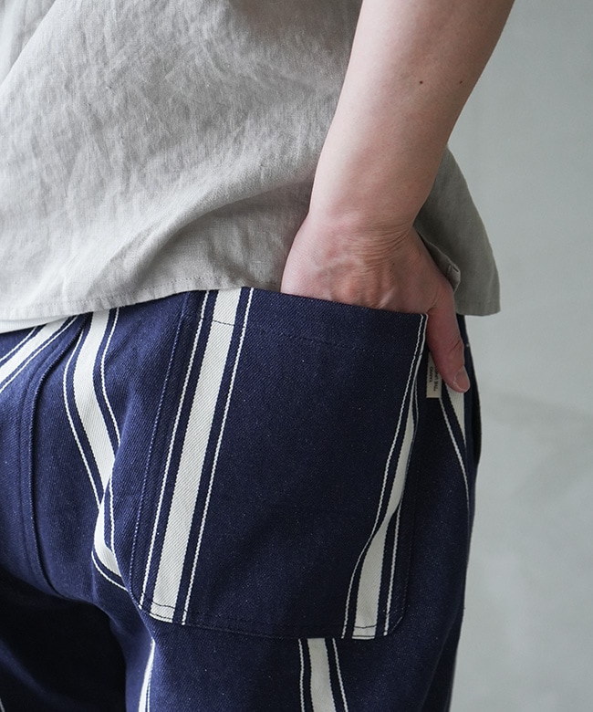 SALE 20%OFF】Yarmo(ヤーモ)BOROUGH TROUSERS Trade Tales Stripe