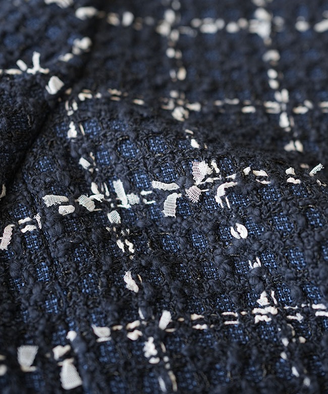 THE SHINZONE(ザ シンゾーン) TWEED HALF SLEEVE JACKET ツイード