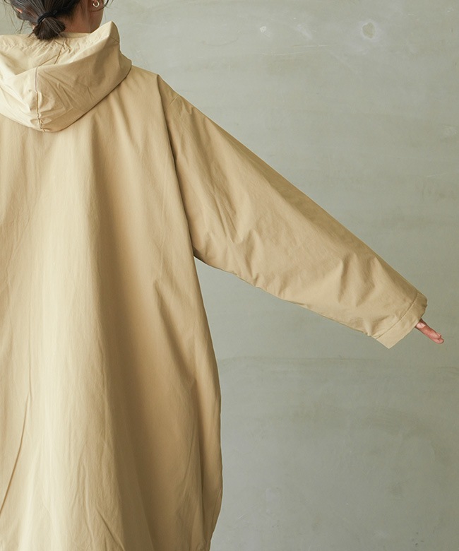 ◇ DANTON(ダントン)WOMEN'S PEACH TAFFETA INSULATION HOODED COAT