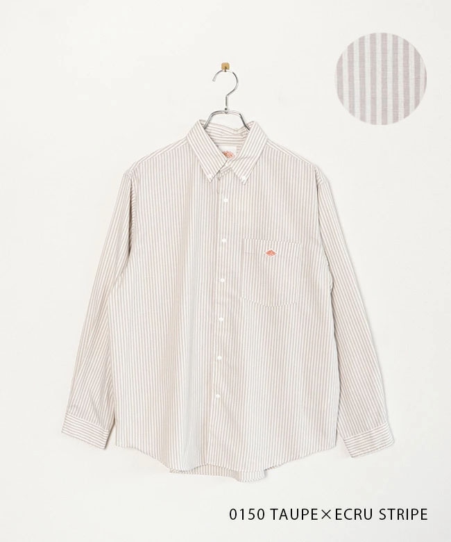 ◇DANTON(ダントン) DOT BUTTON B.D. SHIRT L/S プランサーボタン
