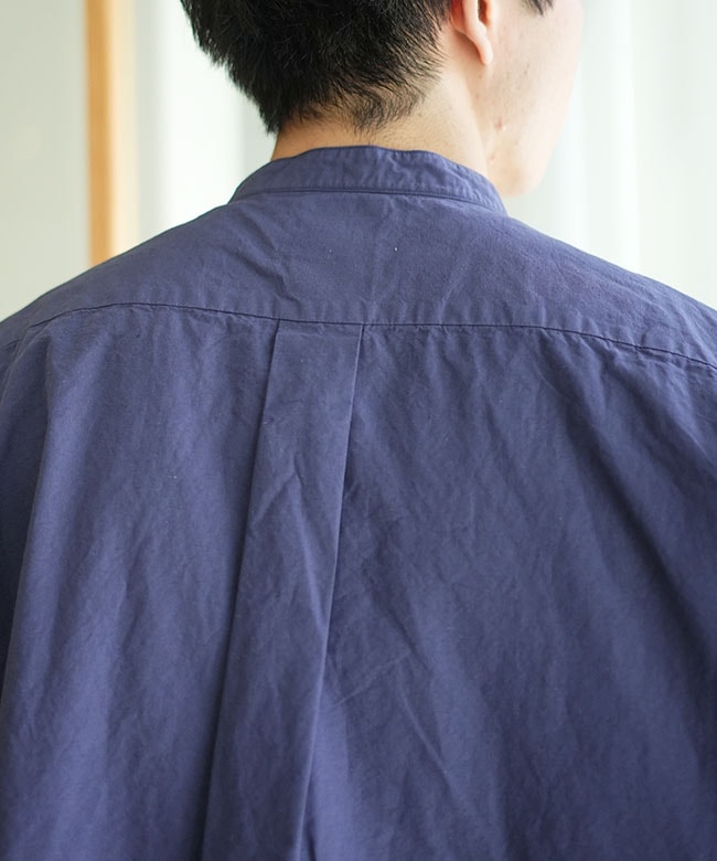 ◇DANTON(ダントン) BAND COLLAR SHIRT S/S バンドカラーシャツ