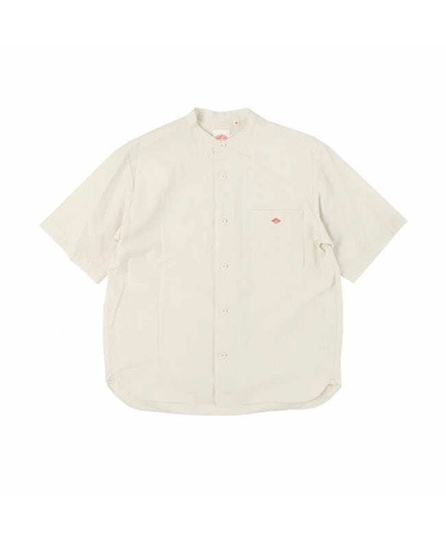 ◇DANTON(ダントン) BAND COLLAR SHIRT S/S バンドカラーシャツ