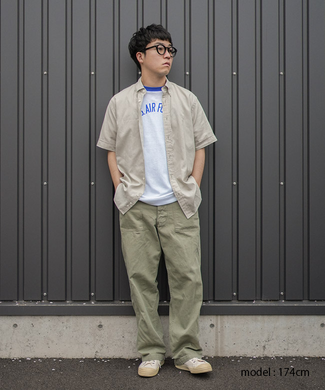 ジャンボ尾崎ブランド　ボタンダウンシャツ 紫色 幾何学模様 ボタンダウンシャツ［男女兼用］｜オリジナルTシャツ作成プラスワン