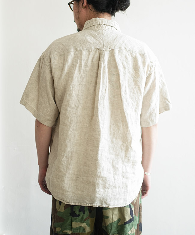 トップス MMM NMDS25251D(シャツ) 80s ORGANIC DOBIE CHECK(OVERDYE) CREW