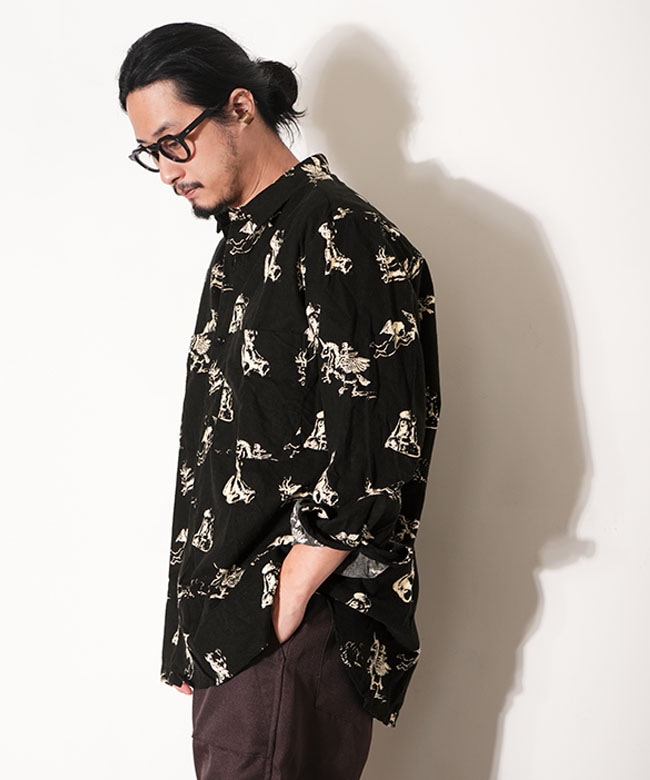 SALE 30%OFF】BRU NA BOINNE(ブルーナボイン) GRATEFUL ANIMシャツ