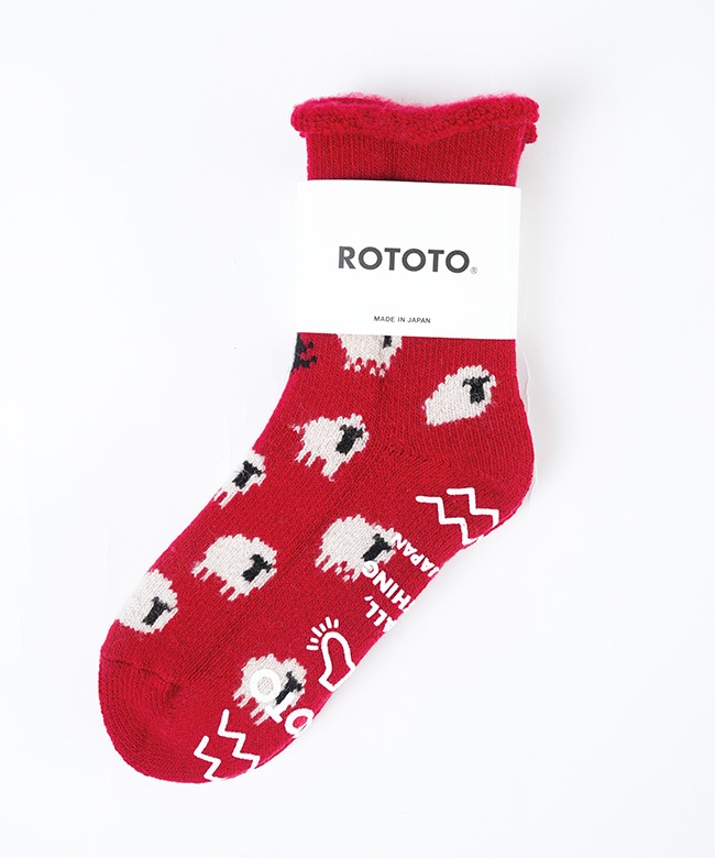 ROTOTO(ロトト)PILE ROOM SOCKS ”SHEEP” パイルルームソックス 