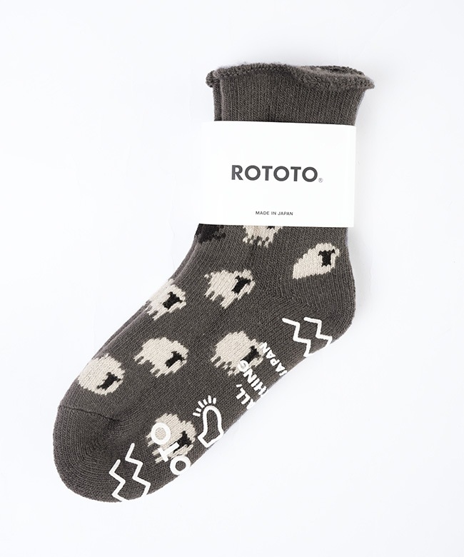 ROTOTO(ロトト)PILE ROOM SOCKS ”SHEEP” パイルルームソックス 