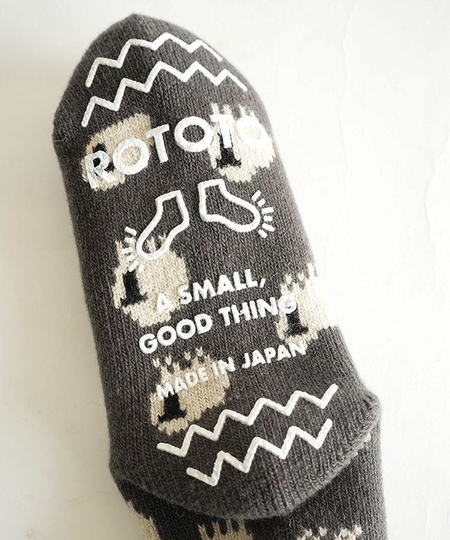 R1559]ROTOTO(ロトト)PILE ROOM SOCKS ”SHEEP” パイルルームソックス