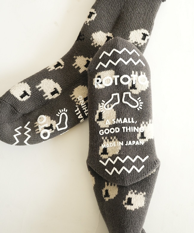 ROTOTO(ロトト)PILE ROOM SOCKS ”SHEEP” パイルルームソックス 