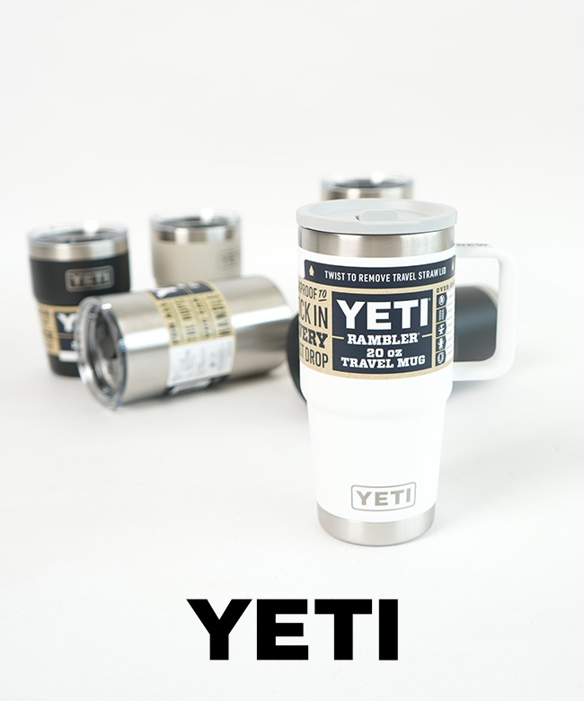 ステッカー・予備ストロー付属】YETI(イエティー) / RAMBLER 20oz STR
