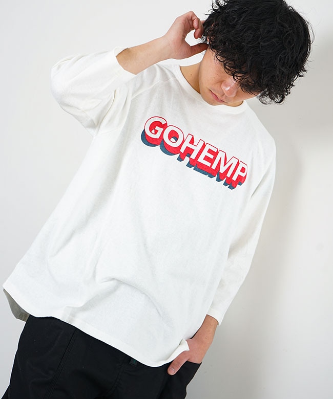 SALE 30%OFF】[GHC4320GSD]GO HEMP(ゴーヘンプ)WIDE BASEBALL TEE