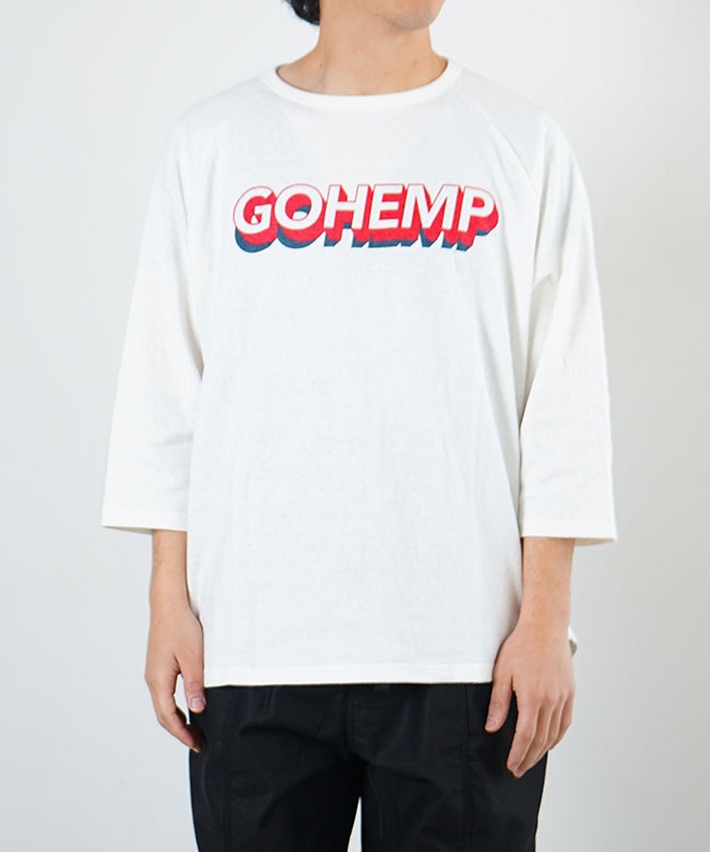 SALE 30%OFF】GO HEMP(ゴーヘンプ)WIDE BASEBALL TEE/ワイドベース 