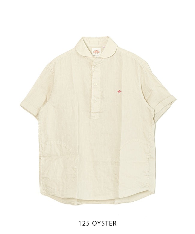 ◇[DT-B0284FLI]DANTON(ダントン) ROUND COLLAR P.O. SHIRT S/S