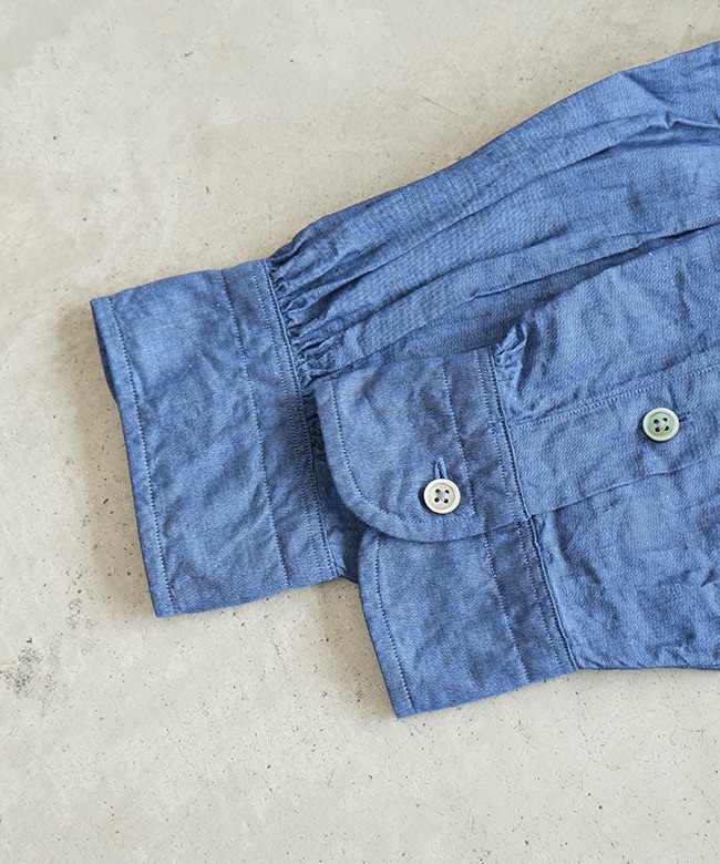PORTER CLASSIC(ポータークラシック) ROLL UP LINEN COTTON SHIRT