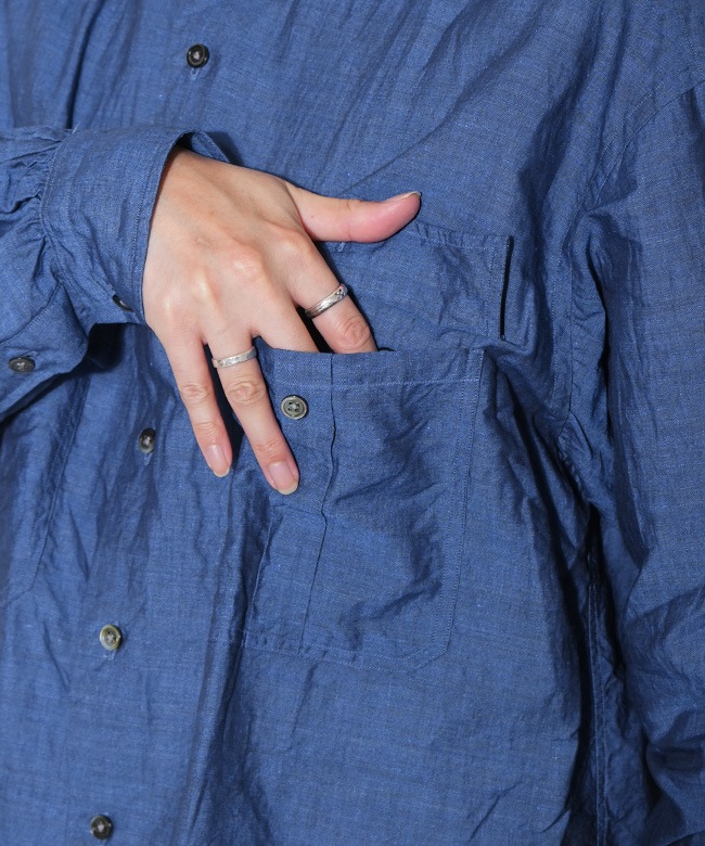 PORTER CLASSIC(ポータークラシック) ROLL UP LINEN COTTON SHIRT