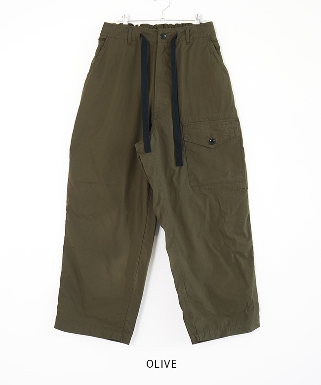 PT2401]tsuzuli(ツヅリ) WEATHER EZ ARMY OVER PANTS ウェザーイージー