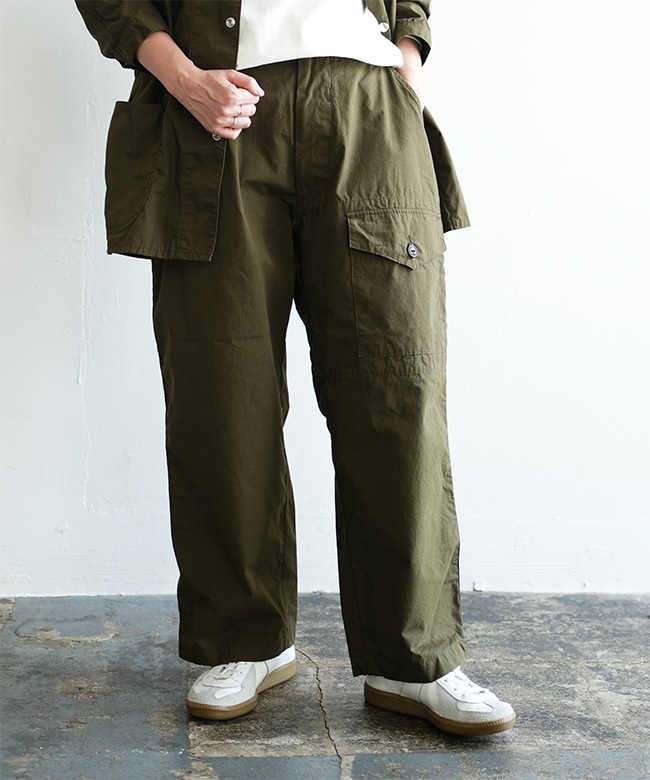PT2401]tsuzuli(ツヅリ) WEATHER EZ ARMY OVER PANTS ウェザーイージー