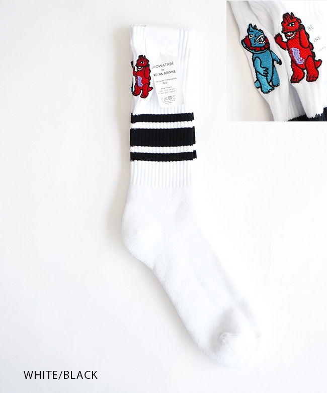 bnbsw58ka]BRU NA BOINNE(ブルーナボイン) Skater Socks Kaiju