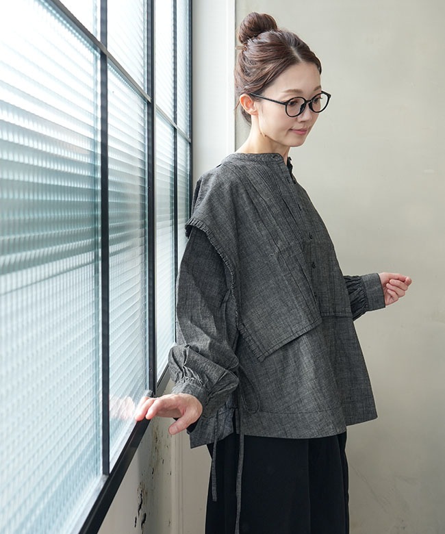 SALE 40%OFF】tumugu(ツムグ) 5ozコットンリネンスラブデニム ベスト付