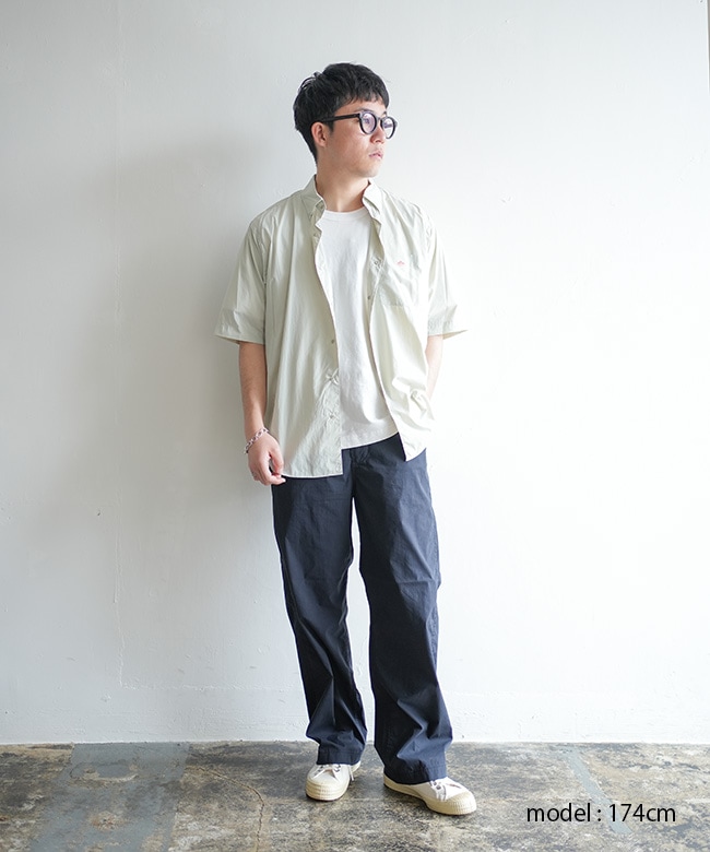 ◇DANTON(ダントン) DOT BUTTON B.D. SHIRT S/S ドットボタンボタン