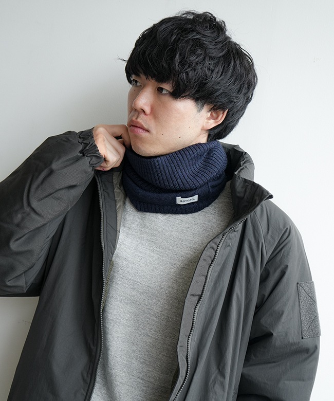 ROTOTO(ロトト) エクストラファインメリノ シームレススヌード ネック