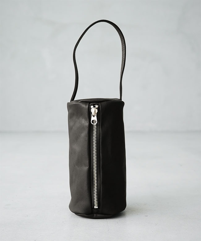 M177]【保存袋付き】MORMYRUS(モルミルス) レザーハンドバッグ 縦筒型