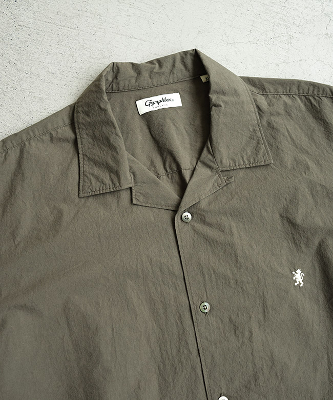 SALE 30%OFF】Gymphlex(ジムフレックス) OPEN COLLAR SHIRT S/S