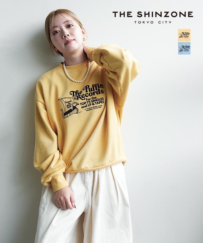 シンゾーン　スウェットTシャツ THE SHINZONE(ザ シンゾーン) The Puffin Records SWEATSHIRT ザ