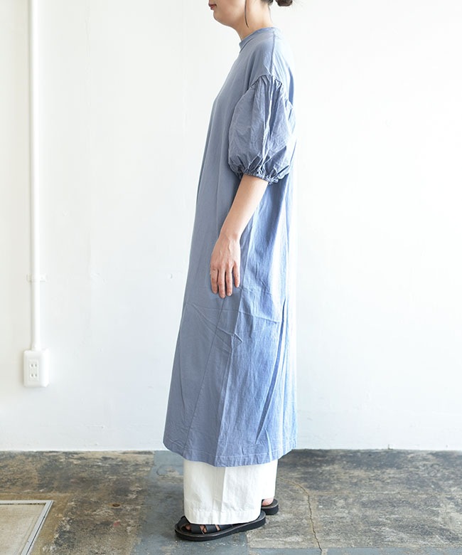 SALE 50%OFF】[8252C-026]grin(グリン) エーゲ海天竺パフワンピース