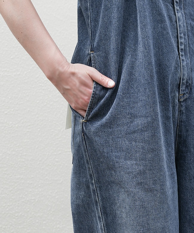 SALE 50%OFF】JOHNBULL(ジョンブル) デニムタックベア サロペット