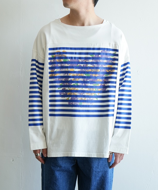 CH1055]CHANGES(チェンジーズ) REMAKE PRINT BASQUE TEE リメイク