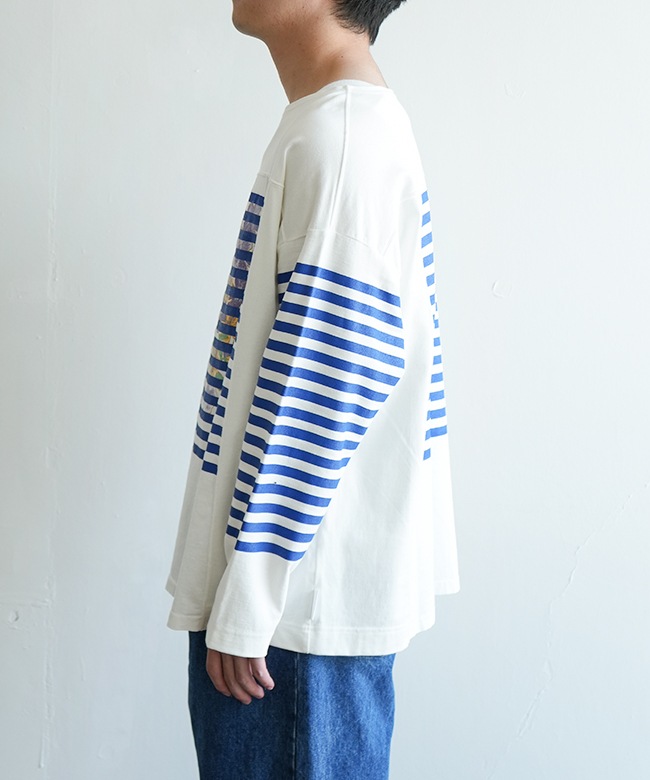 Chalet Blanc レナウン　ターコイズブルー　　半袖トップス ヘビーワッフル長袖プルオーバー｜MEN｜251HAB80-366H｜AZUL BY