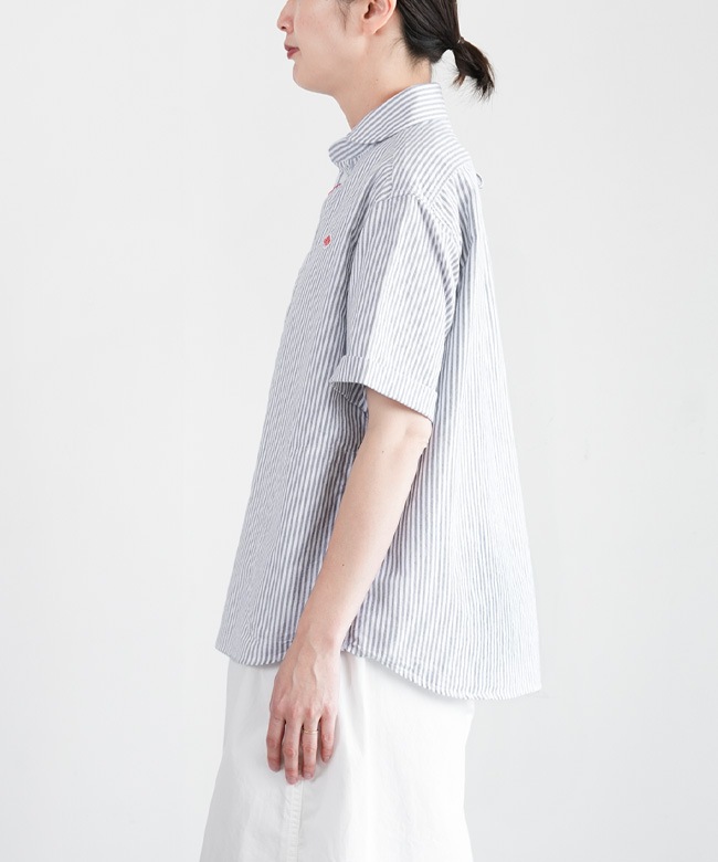 ◇[DT-B0283OXP]DANTON(ダントン) ROUND COLLAR P.O SHIRT S/S