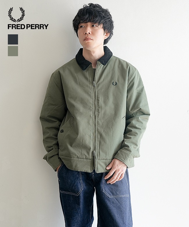 J8535]FRED PERRY(フレッドペリー) Cotton Caban Jacket コットン