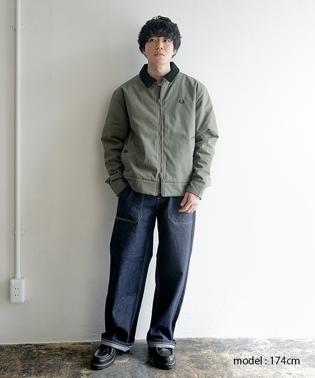 J8535]FRED PERRY(フレッドペリー) Cotton Caban Jacket コットン