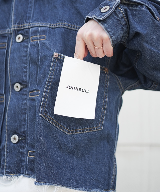 SALE 50%OFF】JOHNBULL(ジョンブル)デニムフレイドトラッカー