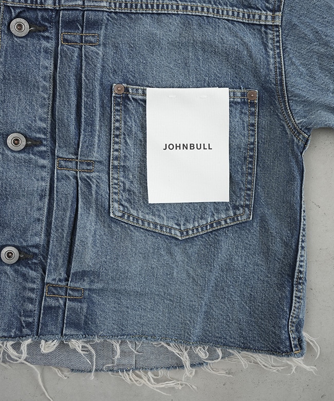 SALE 50%OFF】JOHNBULL(ジョンブル)デニムフレイドトラッカー