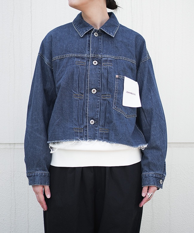 SALE 50%OFF】JOHNBULL(ジョンブル)デニムフレイドトラッカー