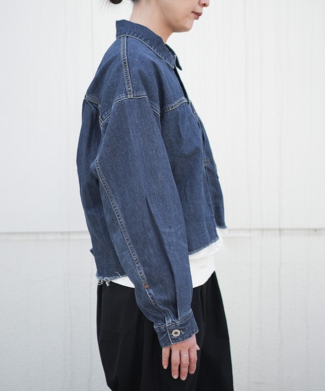 SALE 50%OFF】JOHNBULL(ジョンブル)デニムフレイドトラッカー