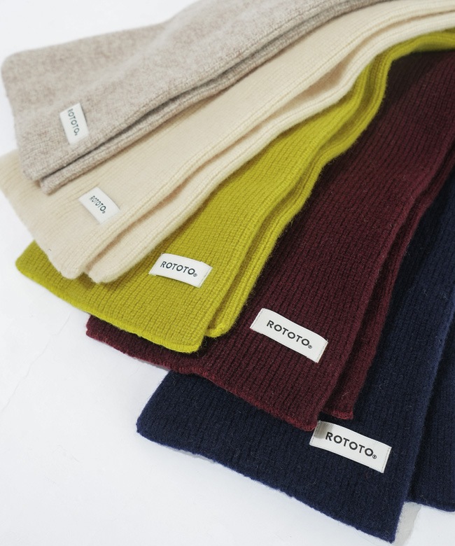 R5128]ROTOTO(ロトト) MERINO LAMBS WOOL SOCKSTOLE メリノラムウール
